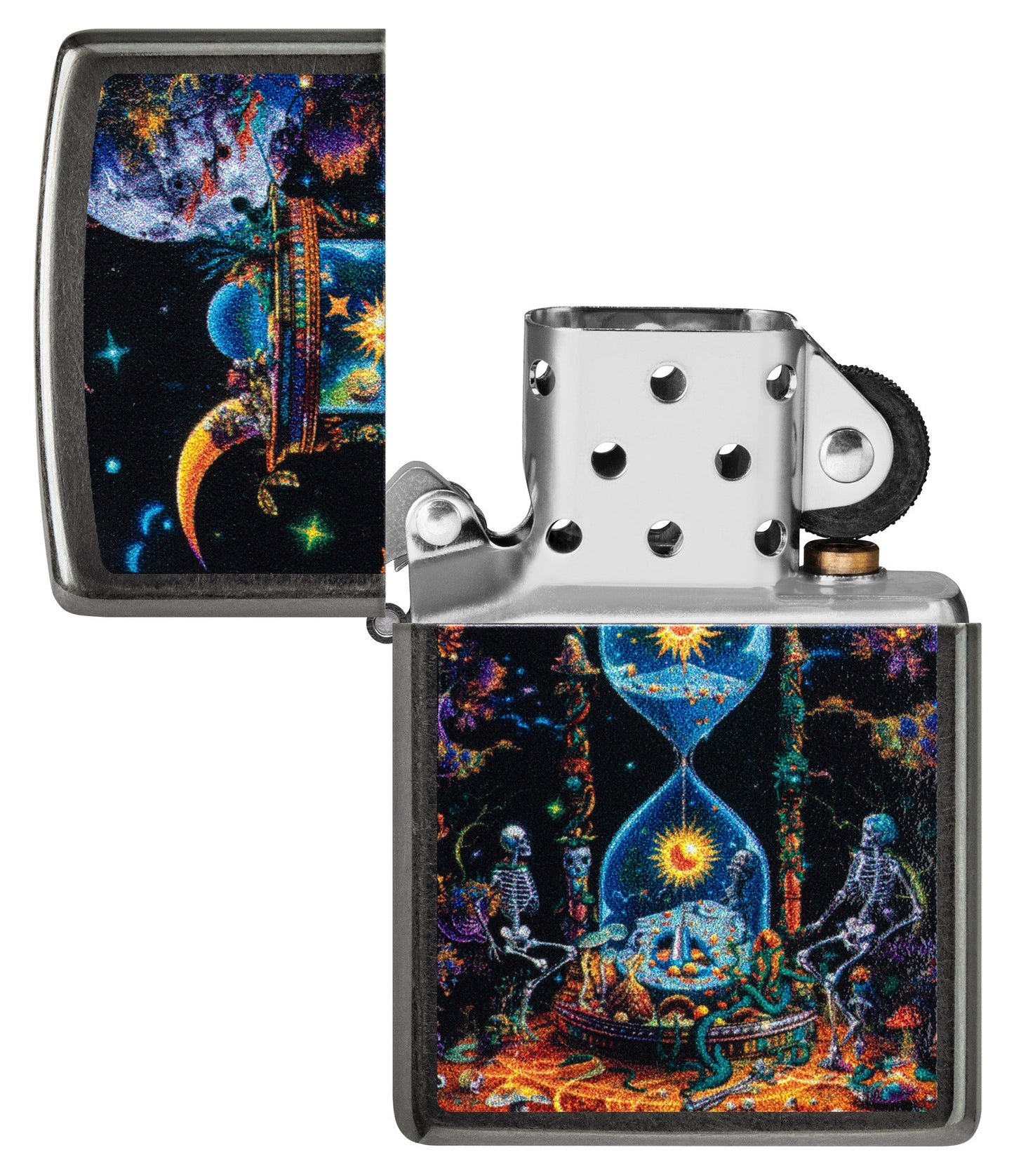 Diseño de reloj de arena cósmico