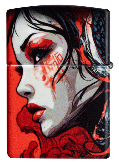 Diseño abstracto de samurái