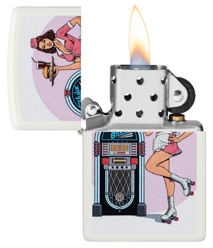 Diseño de camarera en patines