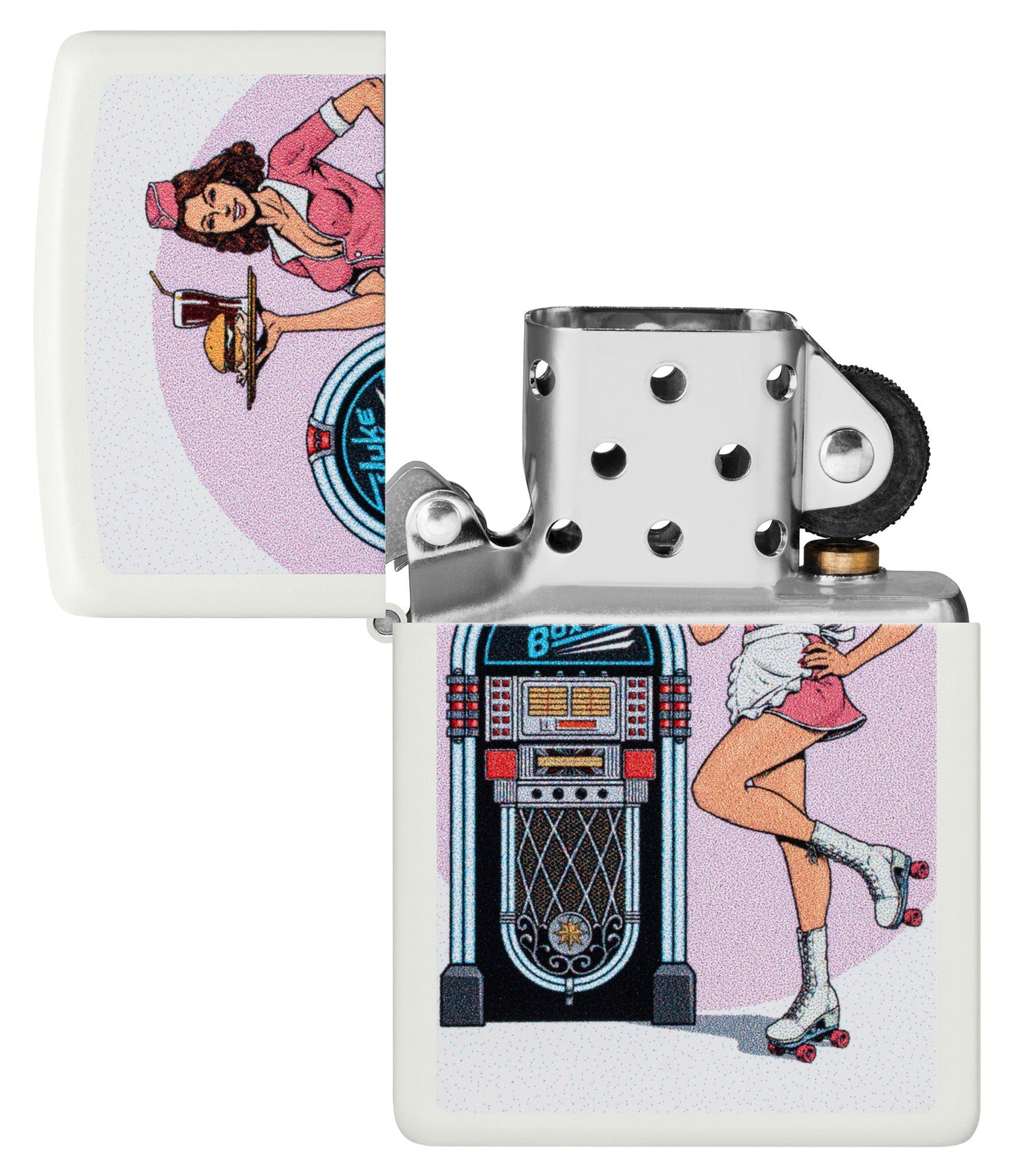 Diseño de camarera en patines