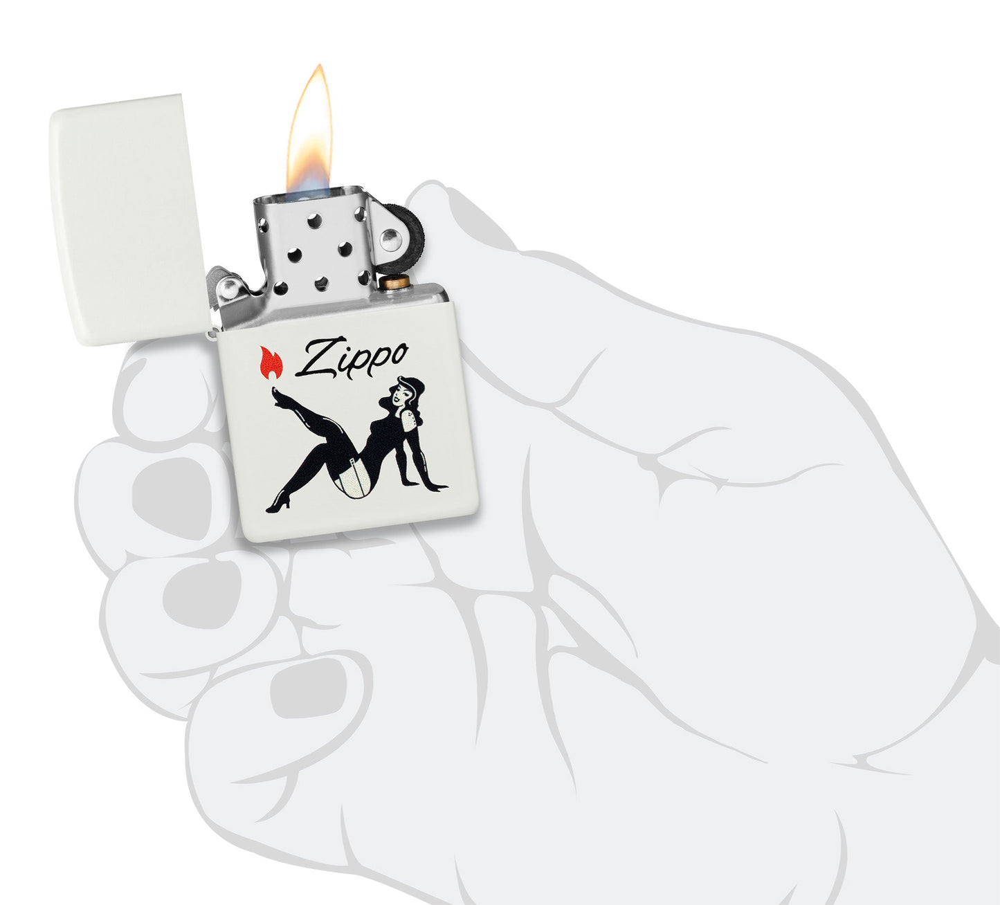Diseño de pinup de Zippo