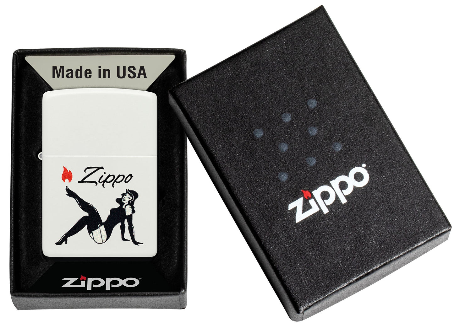 Diseño de pinup de Zippo
