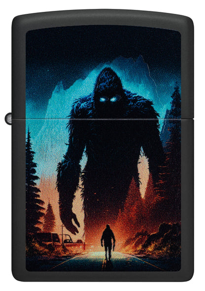 Diseño de sasquatch y luz negra