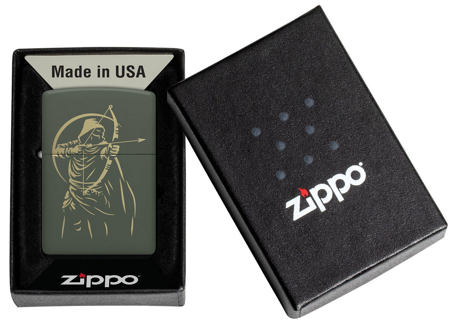 Diseño de cazador con arco