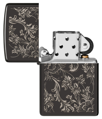 Diseño de filigrana floral