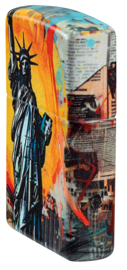 Diseño de collage de la Estatua de la Libertad