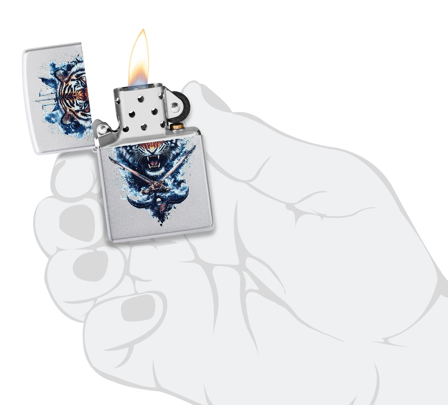 Diseño de escudo de tigre