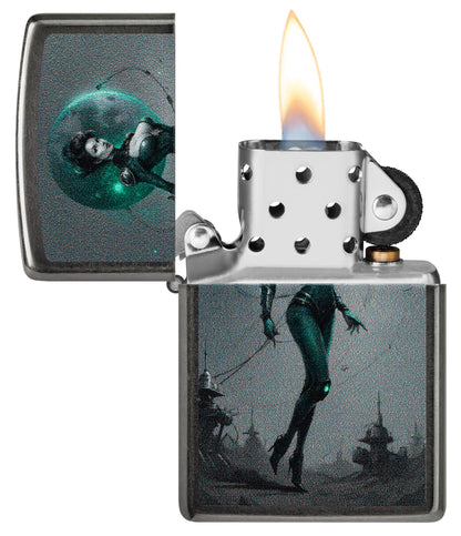 Diseño de pinup de ciencia ficción