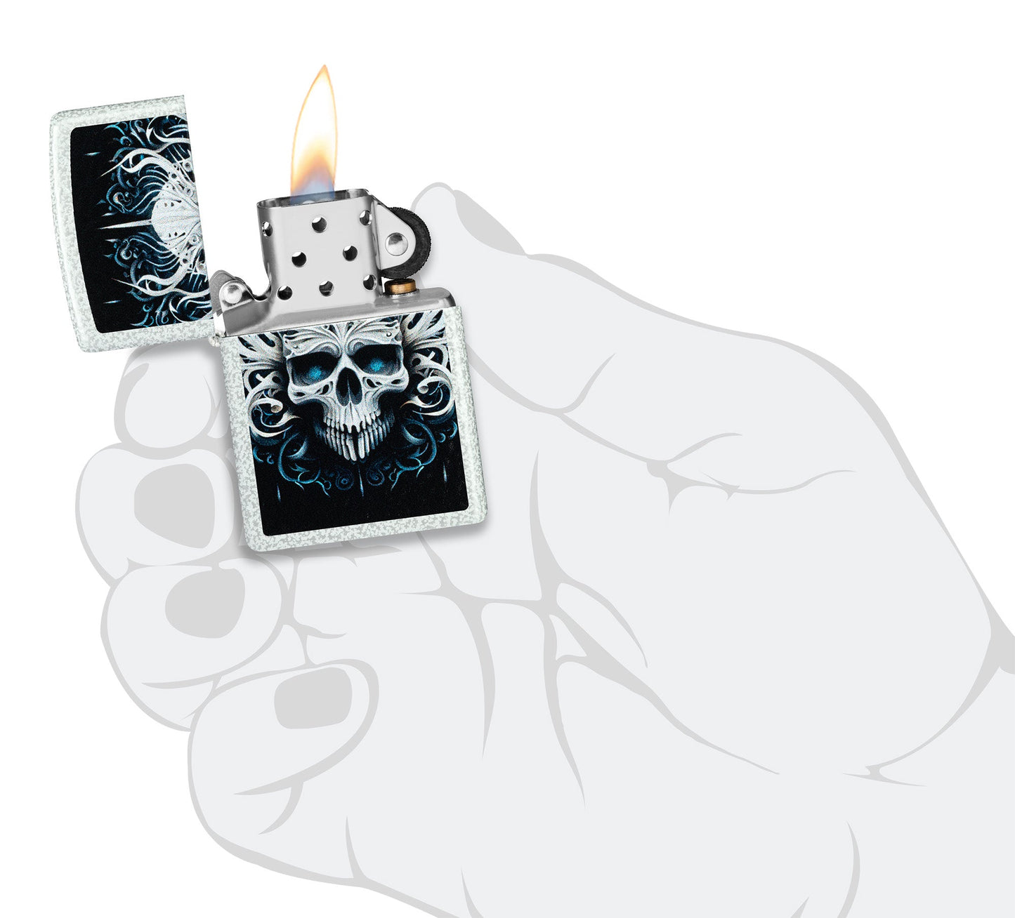 Diseño de calavera abstracta