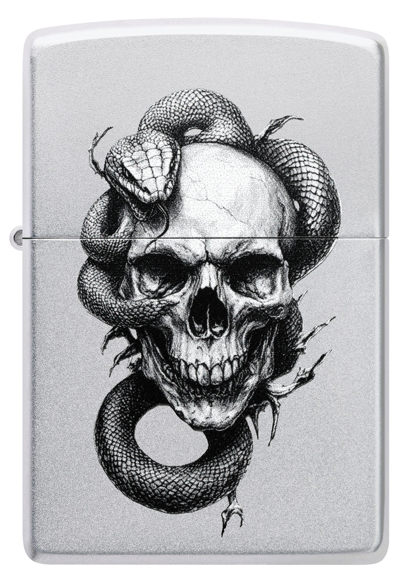 Diseño de calavera y serpiente
