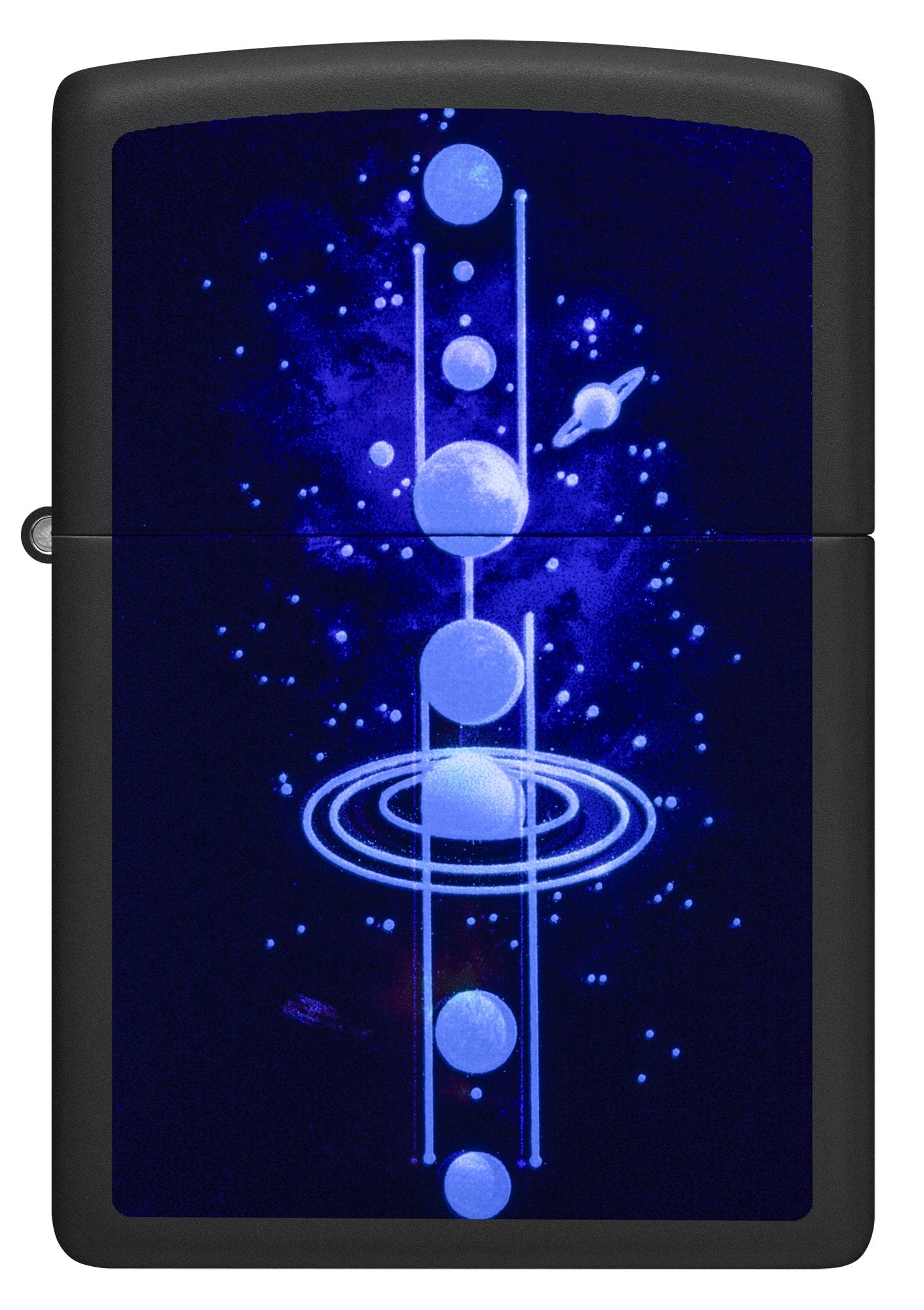 Diseño de cosmos y luz negra