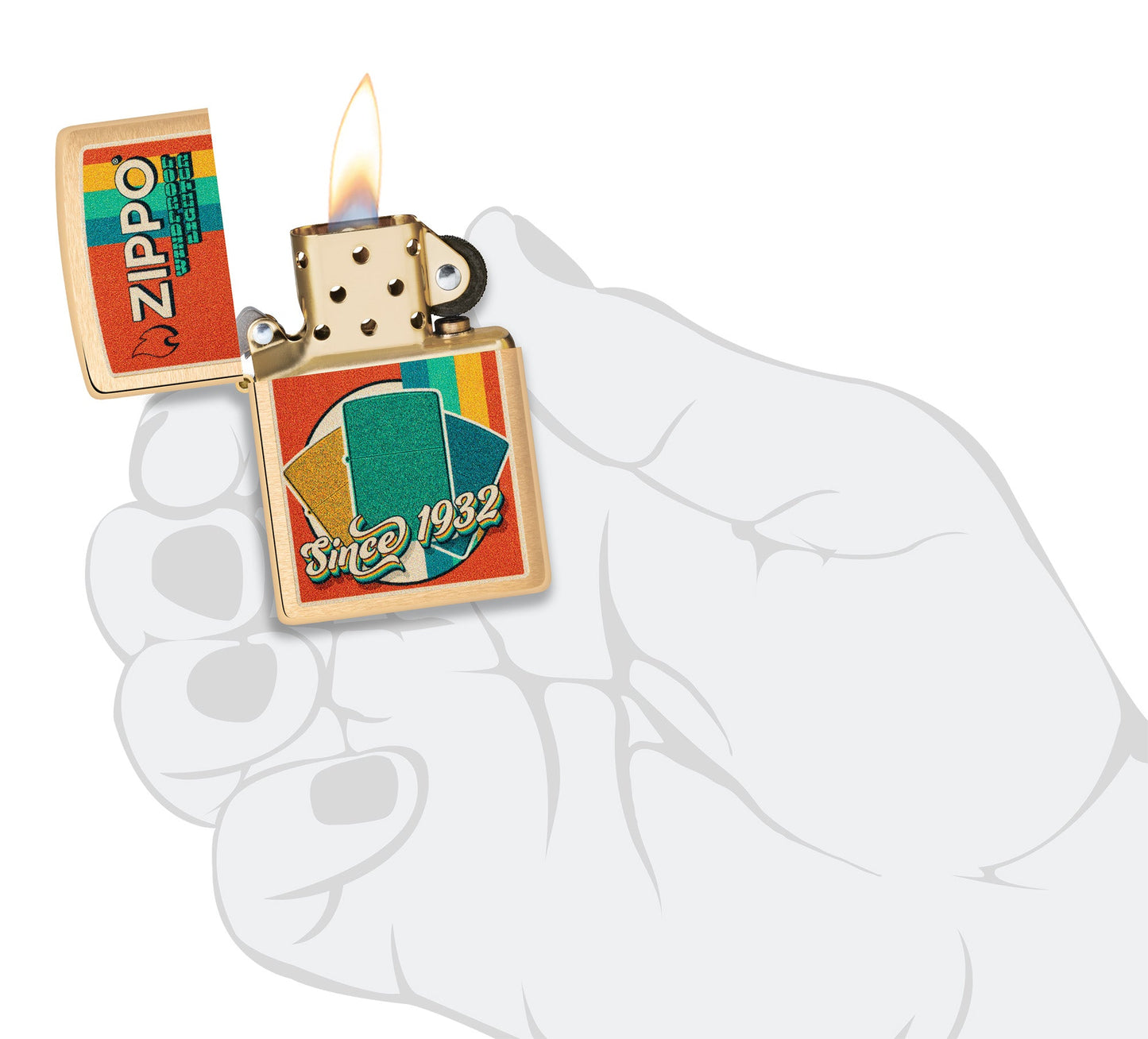 Diseño de muestra de colores de Zippo