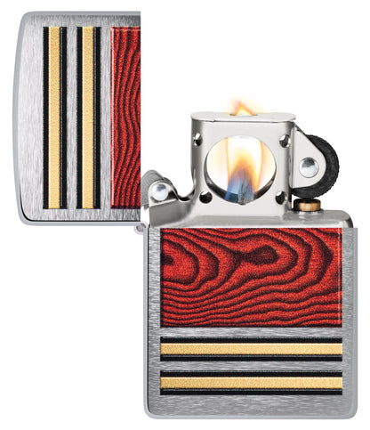 Encendedor para pipa con diseño efecto madera