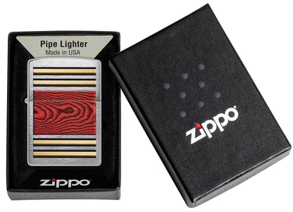 Encendedor para pipa con diseño efecto madera