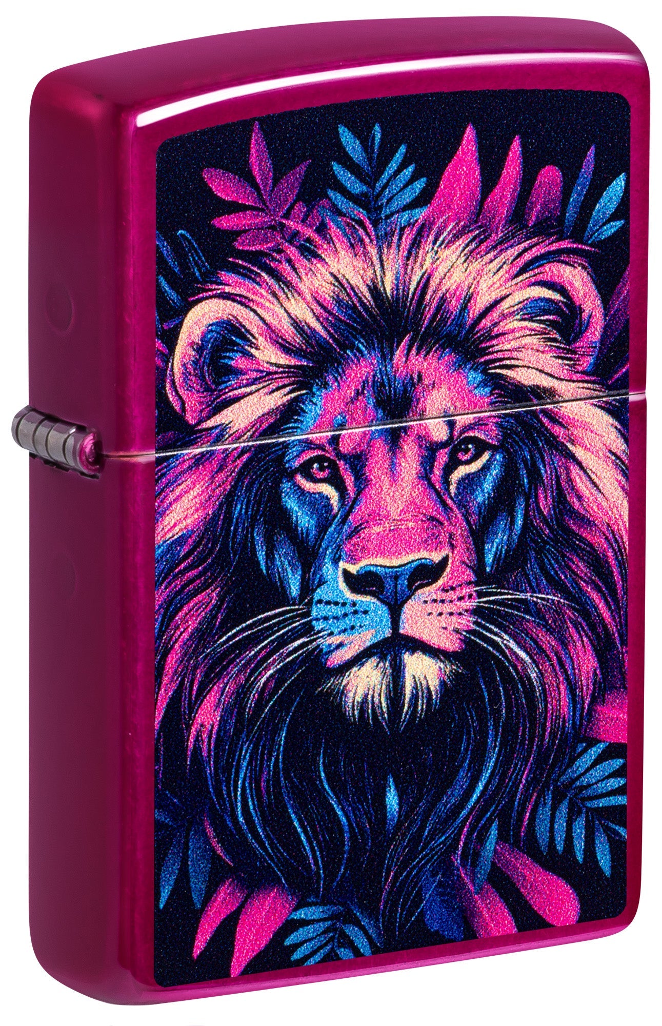 Diseño de león multicolor