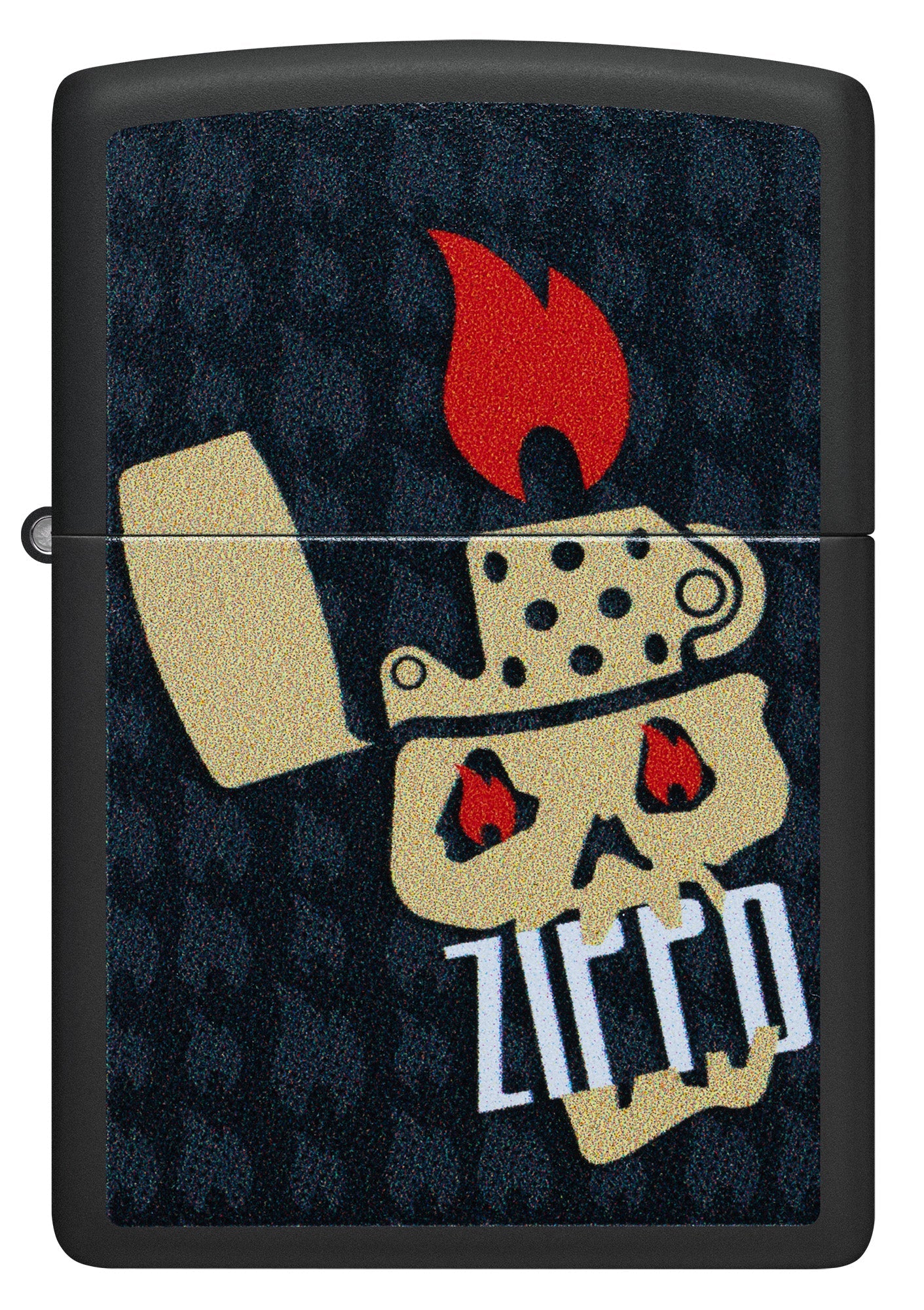 Diseño de calaveras y llamas