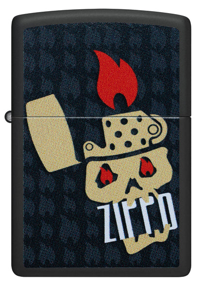 Diseño de calaveras y llamas