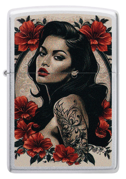 Diseño de tatuaje de pin-up