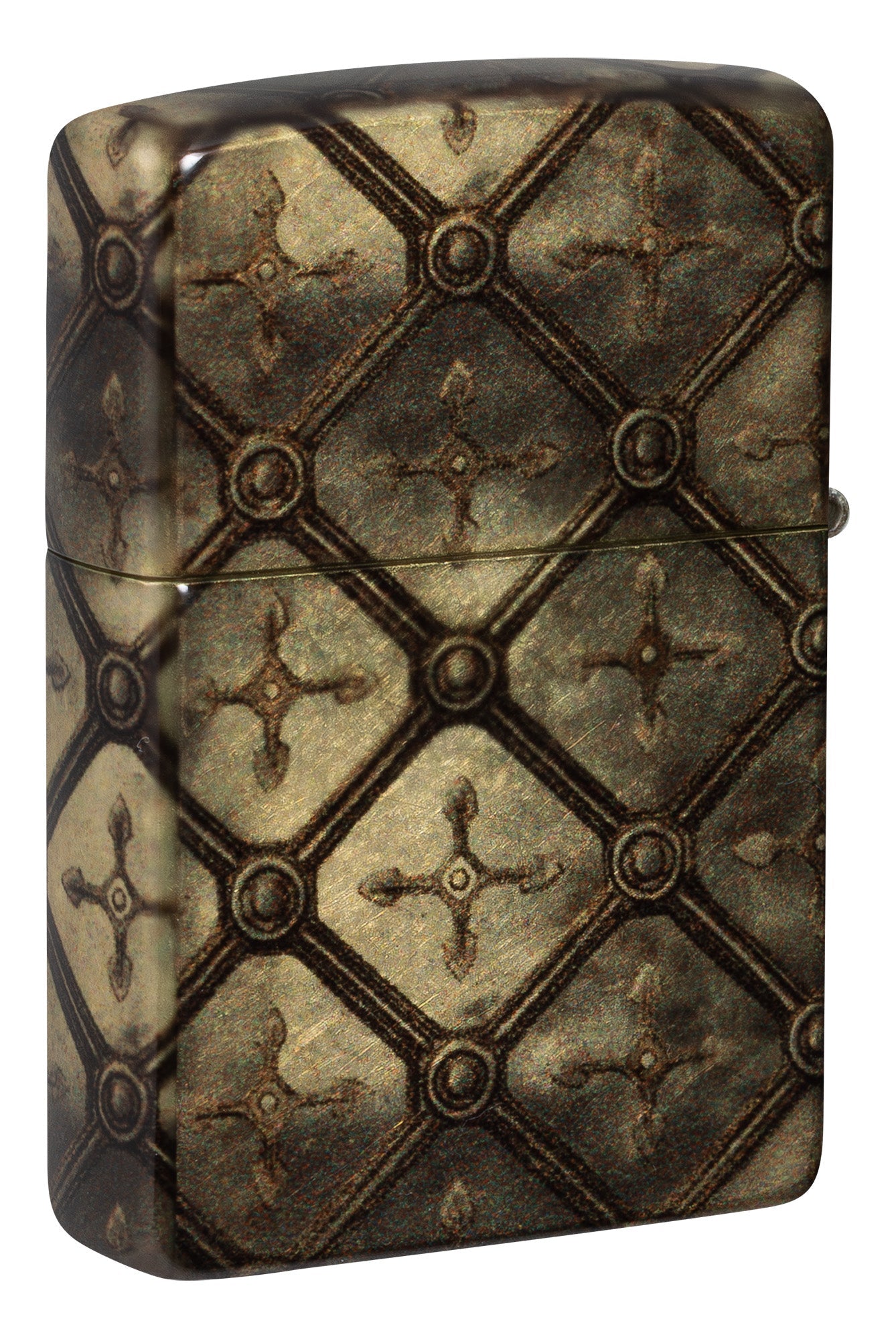 Diseño de cruz dorada