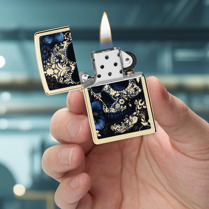Diseño de calavera con flores
