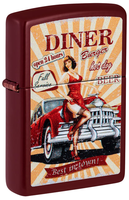 Diseño de diner vintage