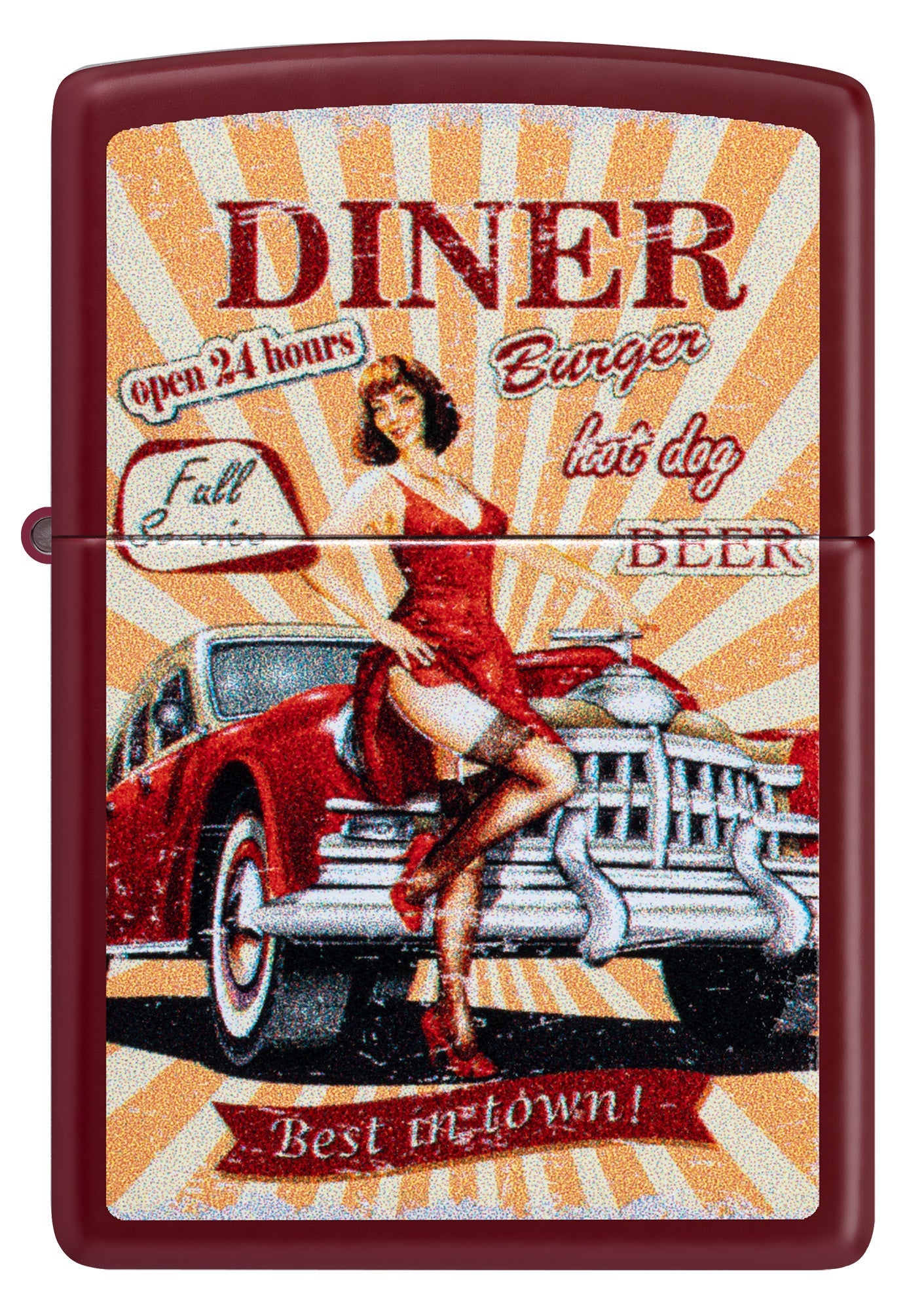 Diseño de diner vintage
