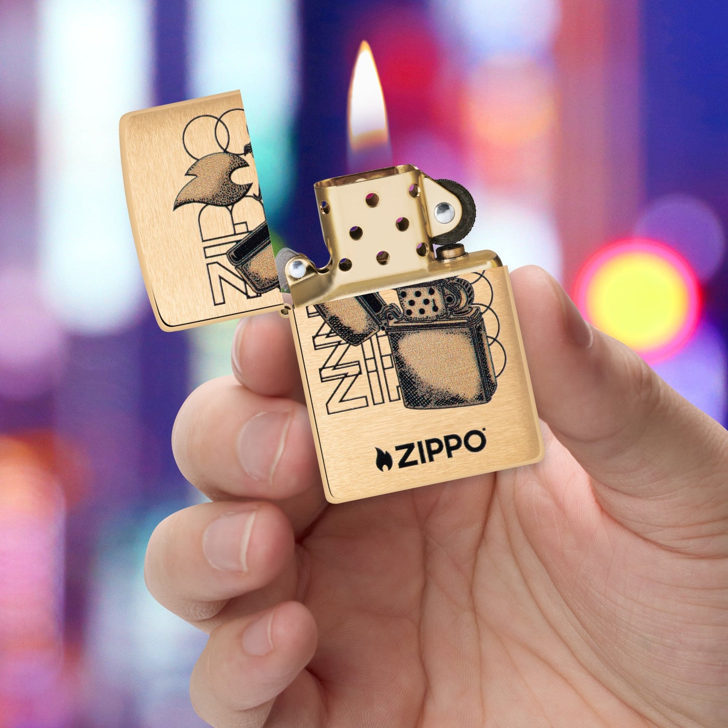 Diseño con imagen de Zippo
