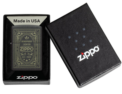 Diseño de etiqueta Zippo