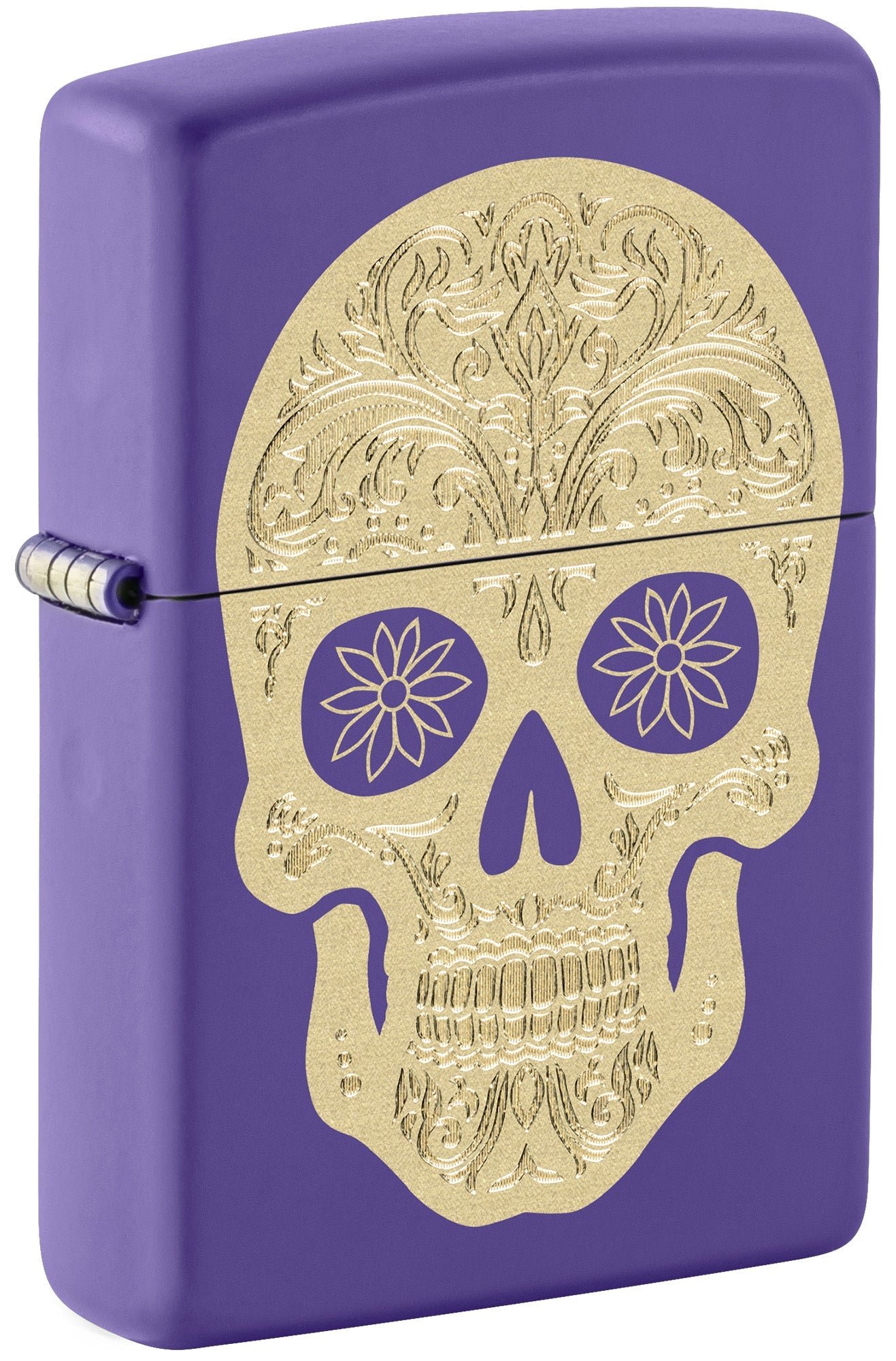 Diseño de calavera mexicana dorada