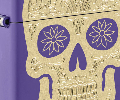 Diseño de calavera mexicana dorada