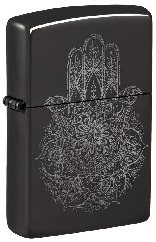 Diseño de mandala y Hamsa