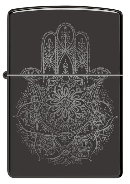 Diseño de mandala y Hamsa