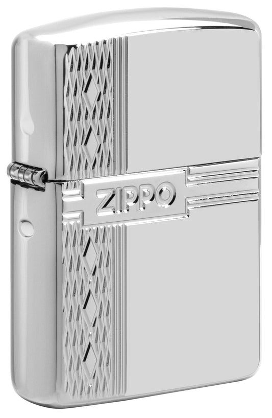 Armor® Sterling Silver Zippo Diamond Design