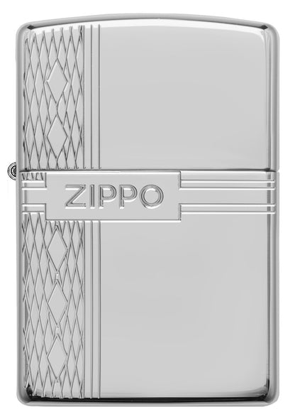 Armor® Sterling Silver Zippo Diamond Design