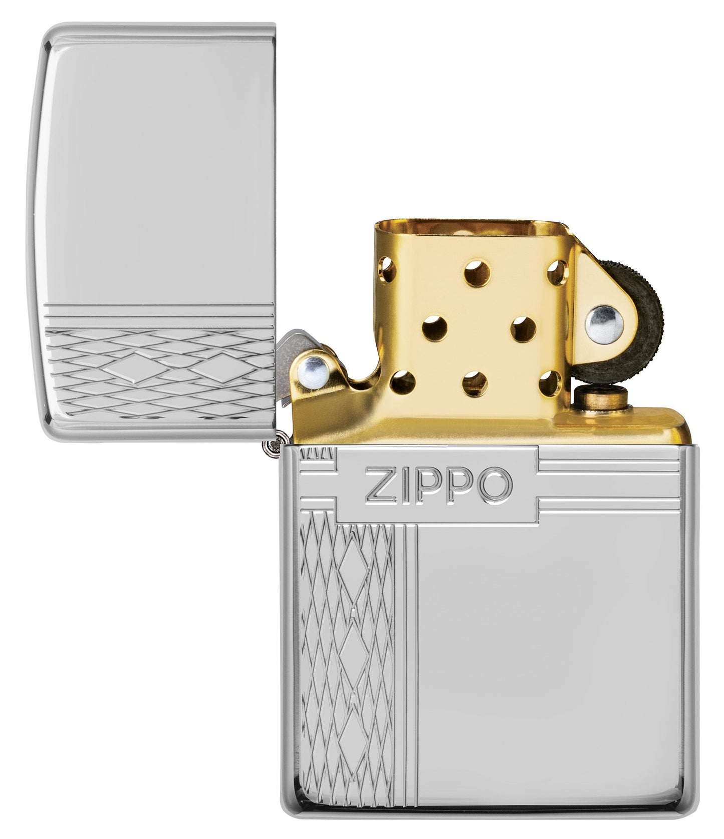 Armor® Sterling Silver Zippo Diamond Design