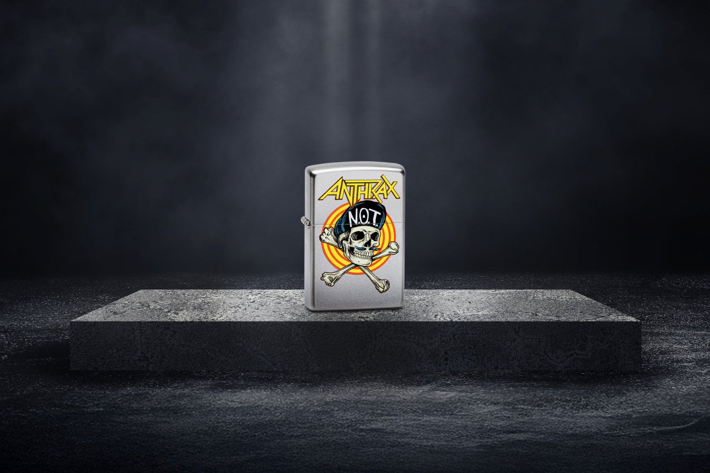 Diseño de calavera Not Man de Anthrax
