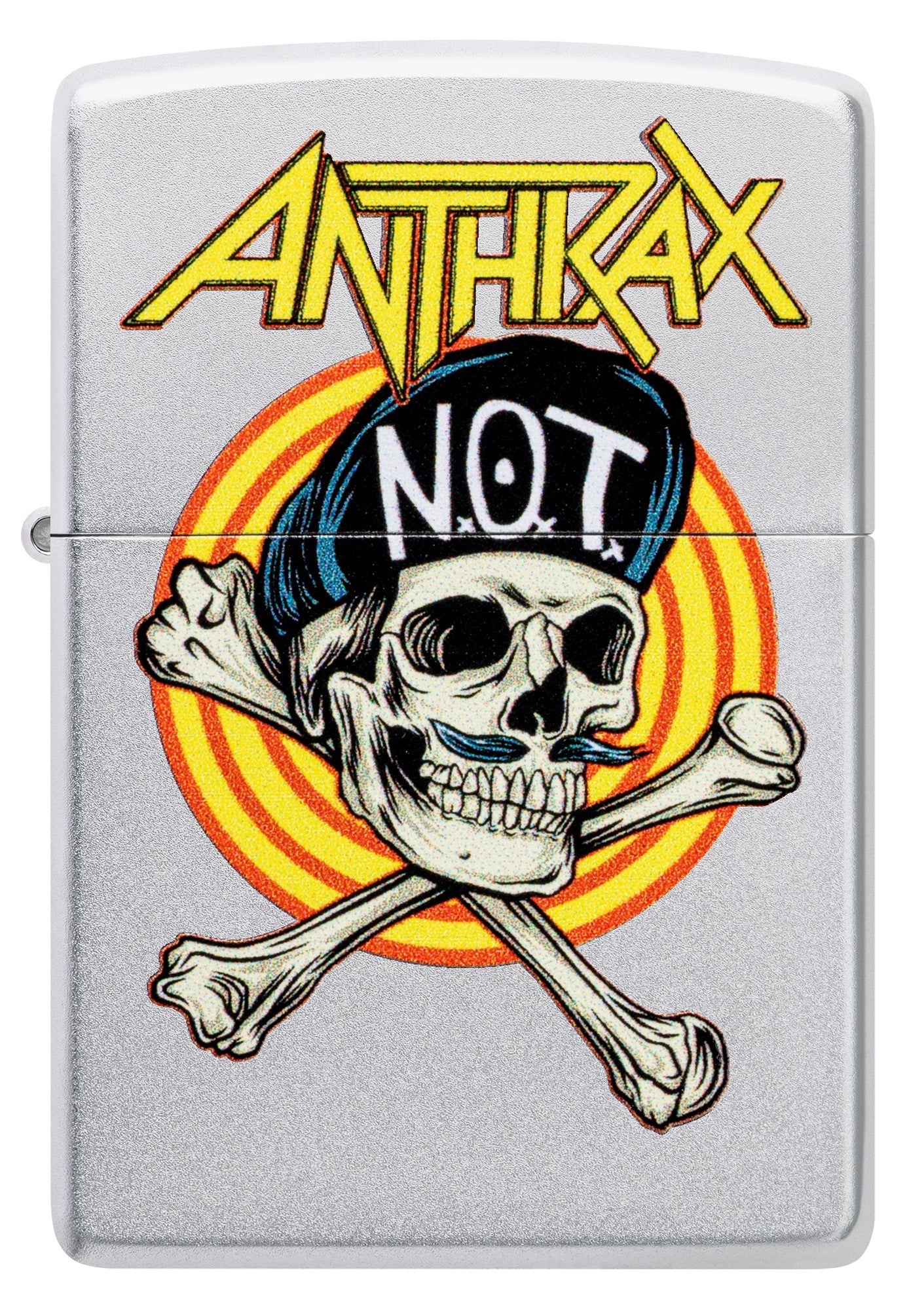 Diseño de calavera Not Man de Anthrax