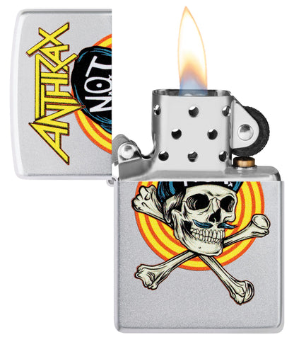 Diseño de calavera Not Man de Anthrax