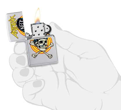 Diseño de calavera Not Man de Anthrax
