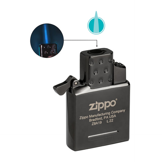 Recambio de encendedor de butano con llama simple – negro