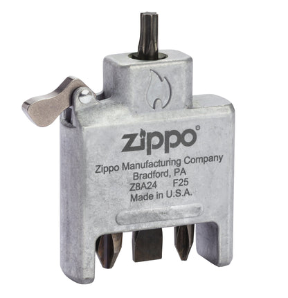 Destornillador Bit Safe con estuche de cromo cepillado