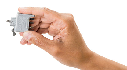 Destornillador Bit Safe con estuche de cromo cepillado