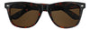 Vista frontal gafas de sol Zippo marrón Havana