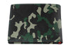Vue de dos portefeuille horizontal motif camouflage vert