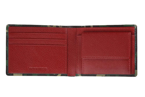 portefeuille horizontal ouvert intérieur rouge
