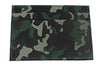 Vue de dos porte-cartes de crédit motif camouflage vert 3 compartiMen,ts 