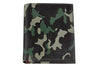 Vue de face portefeuille Zippo motif camouflage vert avec logo Zippo