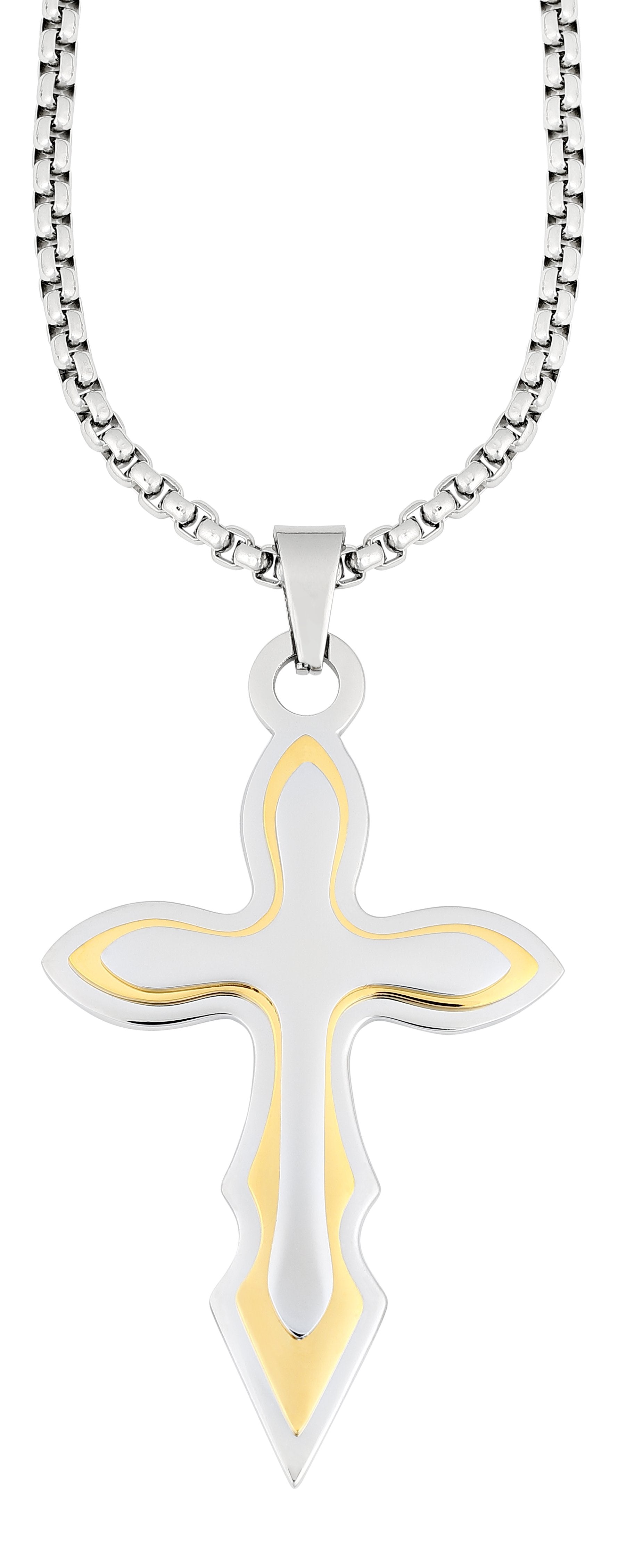 Vue de face pendentif croix