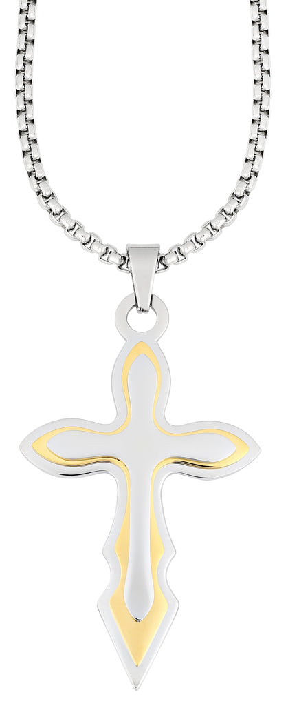 Vue de face pendentif croix