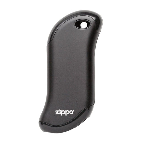 Vue de face chauffe-mains rechargeable Zippo Heatbank noir